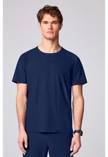 Cherokee Men's Scrubs Crew Neck Top IN00020 NAVN Navy Free Ship