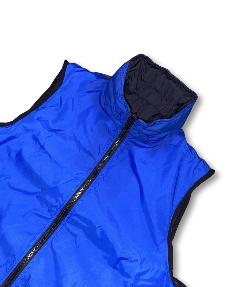 VTG Nautica Competition Reversible Vest Men's Large Blue Grey Fleece Full Zip - Image 4 of 4