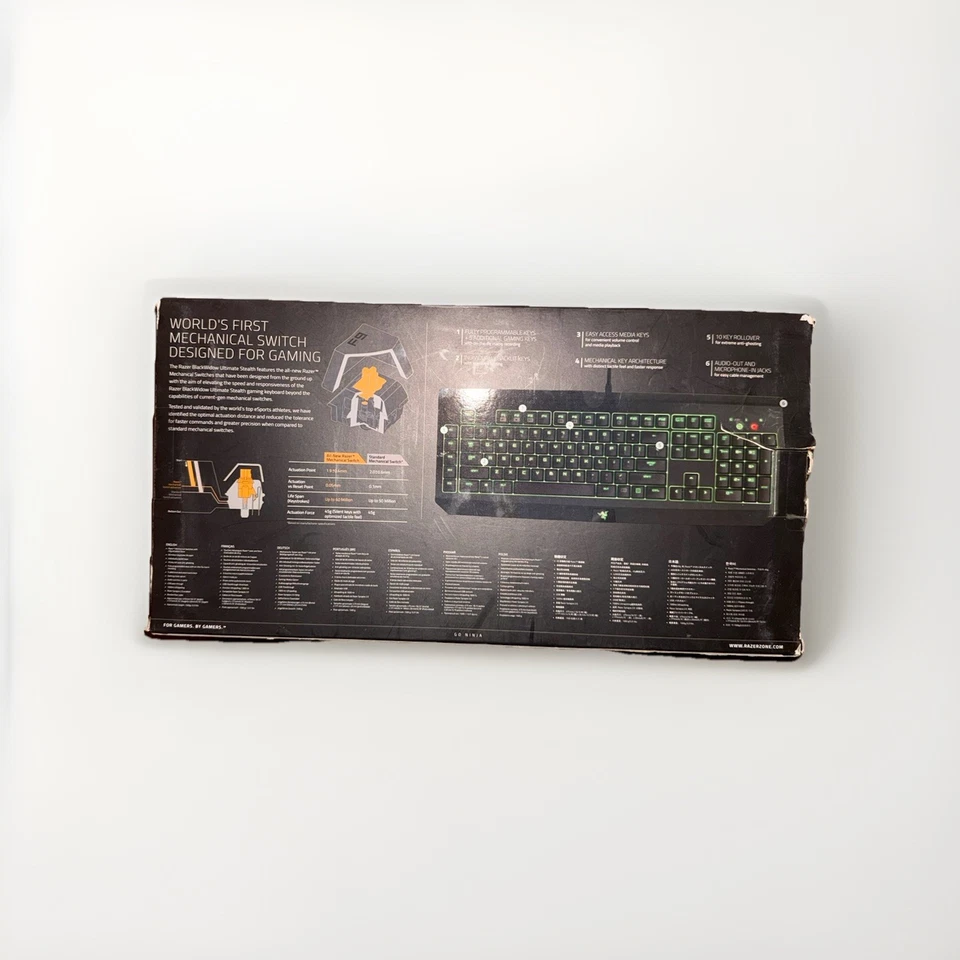Razer BlackWidow Ultimate Stealth 2016 JP Gaming Keyboard RZ03-01702300-R3J1 - Image 2 of 4