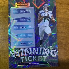 DK Metcalf Season Ticket Lazer Green Blue Panini Contenders Football 2023