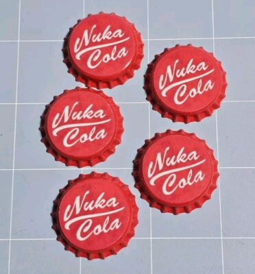 Fallout Nuka Cola Bottle Caps, Set Of 10 Caps *Unofficial, Handmade*