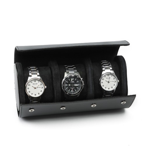 AU SALE Travel Watch Storage Box Display Case Portable Vintage Watch Roll Pouch - Picture 22 of 28