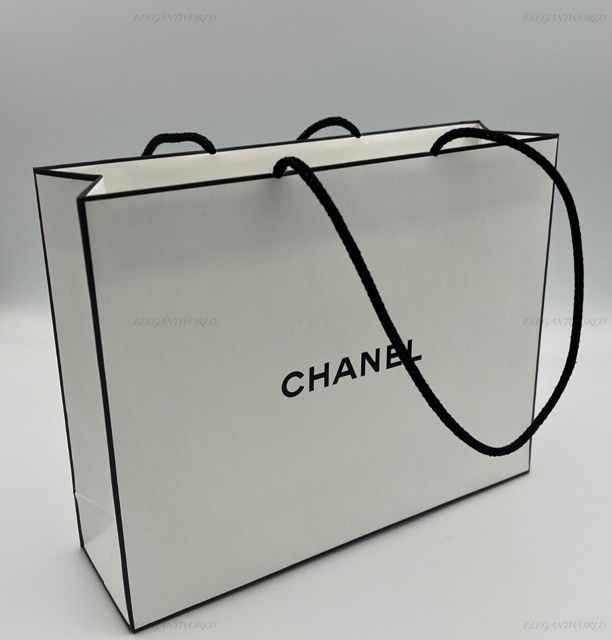 NEW CHANEL Gift Bag Shopping Bag Size: 10" Wide x 8" Height x 3" Depth Authentic