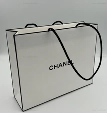 NEW CHANEL Gift Bag Shopping Bag Size: 10" Wide x 8" Height x 3" Depth Authentic