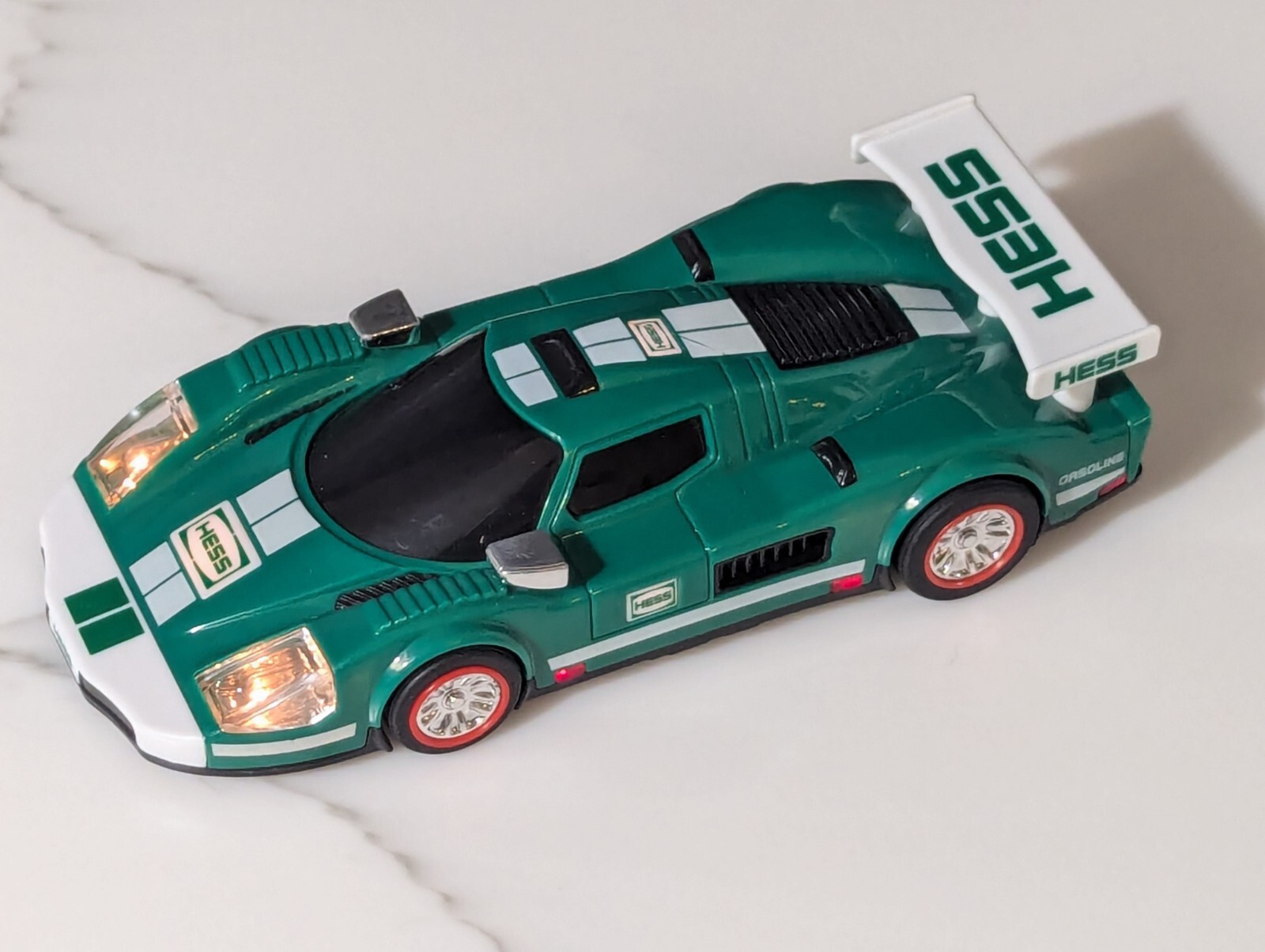 2009 Hess Race Car 6” Long Racer With Working Lights - Pull Back Action