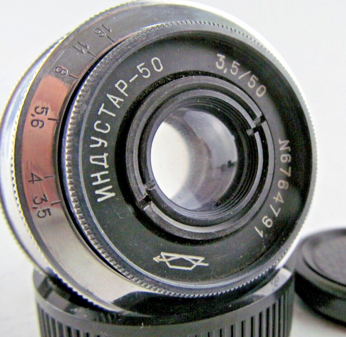 Industar 50 50mm f3,5 Soviet portrait Lens SLR M42 Mount for SLR