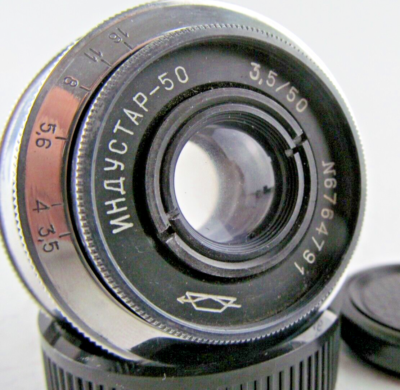 Industar 50 50mm f3,5 Soviet portrait Lens SLR M42 Mount for SLR