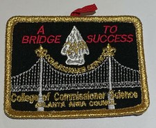 Atlanta Area Coucnil College of Commissioner Science   Patch Boy Scout TK3