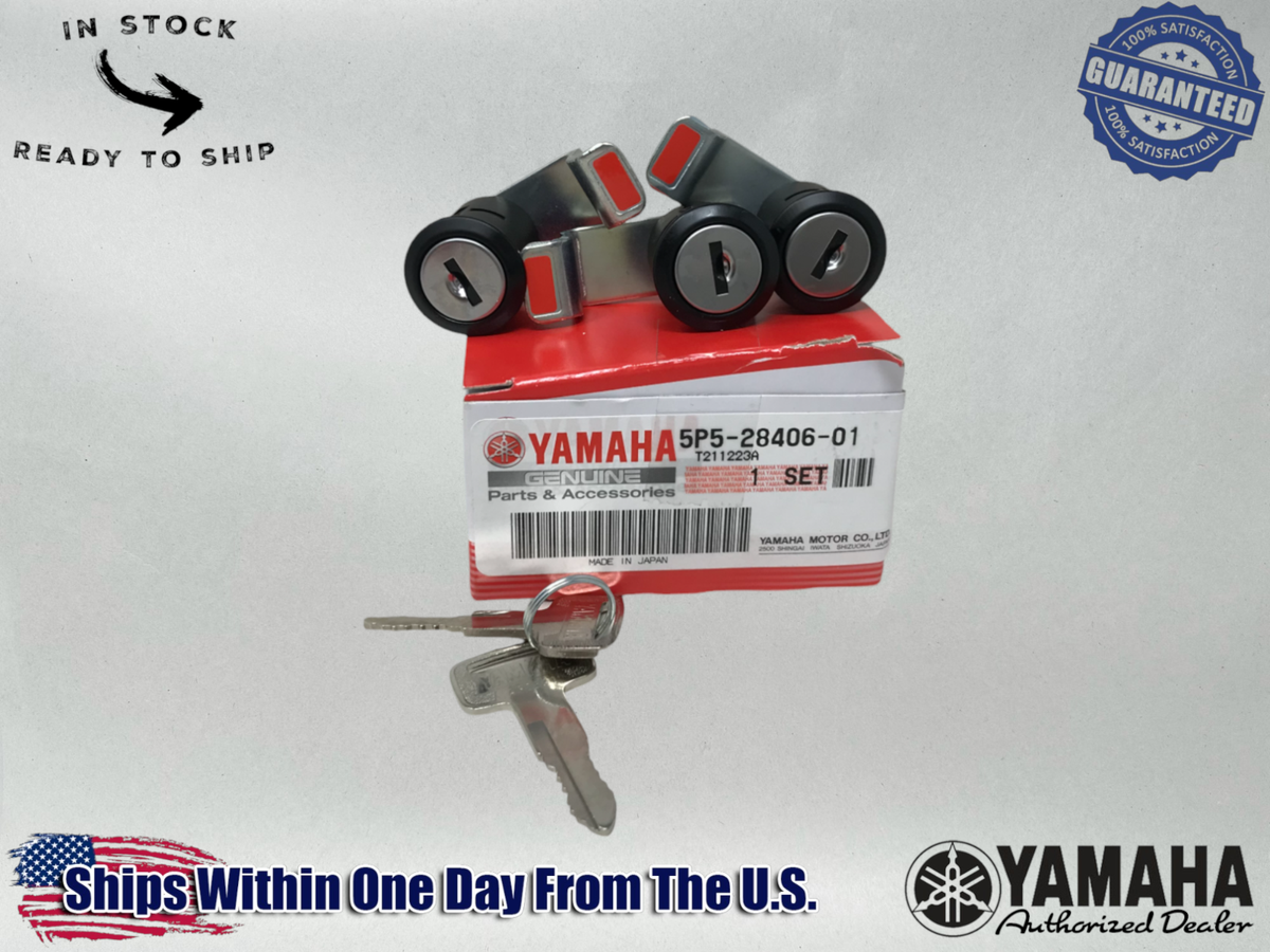 Yamaha 3-Lock Set Saddlebags Side Top Cases 5P5-28406-01-00 | OEM
