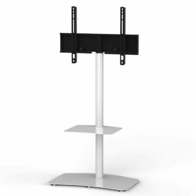 Sonorous PL-2810 Modern TV Floor Stand w/ Tempered Glass Shelf For TVs up to 65''
