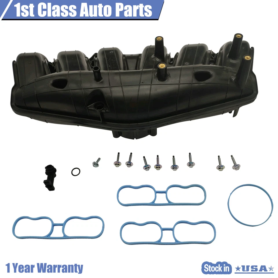 For Buick Rainier Chevy GMC Envoy Isuzu Saab 9-7x Intake Manifold w/Gaskets - Image 4 of 4