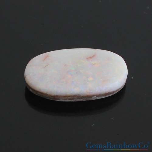 Natural Australian White Opal – Subtle Rainbow Fire – Loose Gemstone Oval 10 Ct - Picture 6 of 6