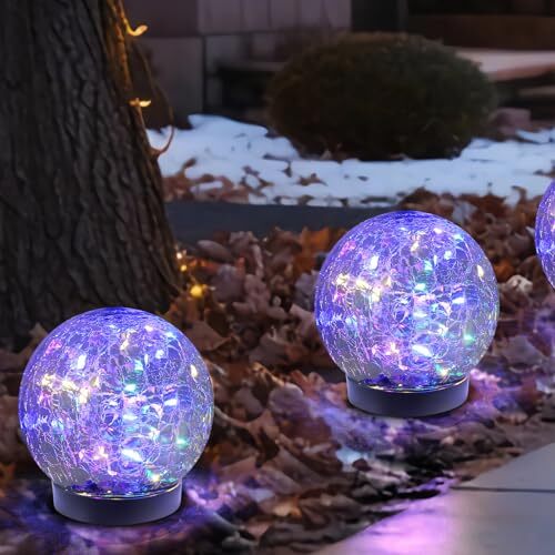 MLKNK Solar Globe Lights Outdoor Waterproof-Solar Balls-Solar Garden Lights-S...