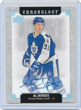 2018-19 UD Chronology hockey Al Iafrate authentic on-card auto card MAPLE LEAFS