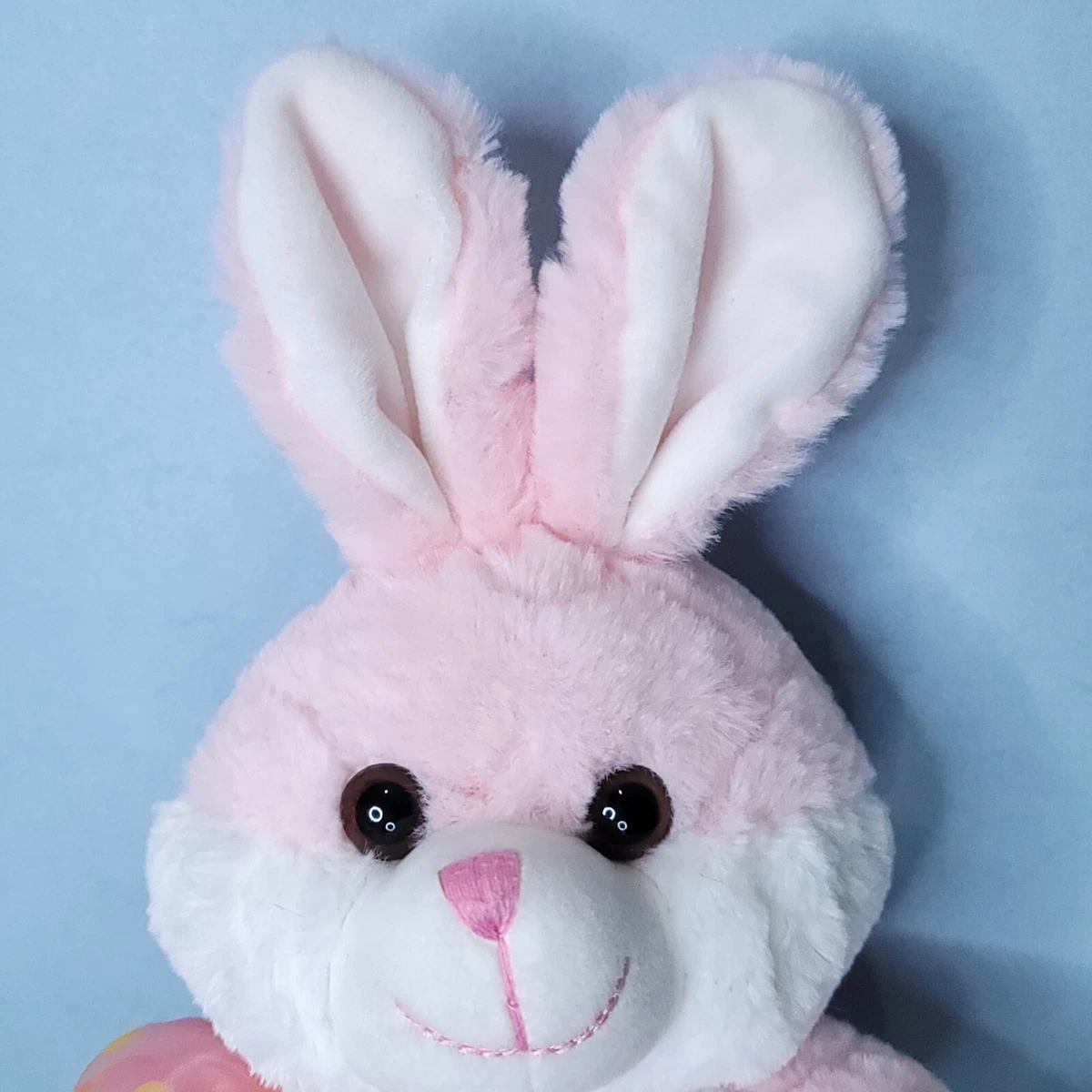 Pink easter bunny stuffed animal sale