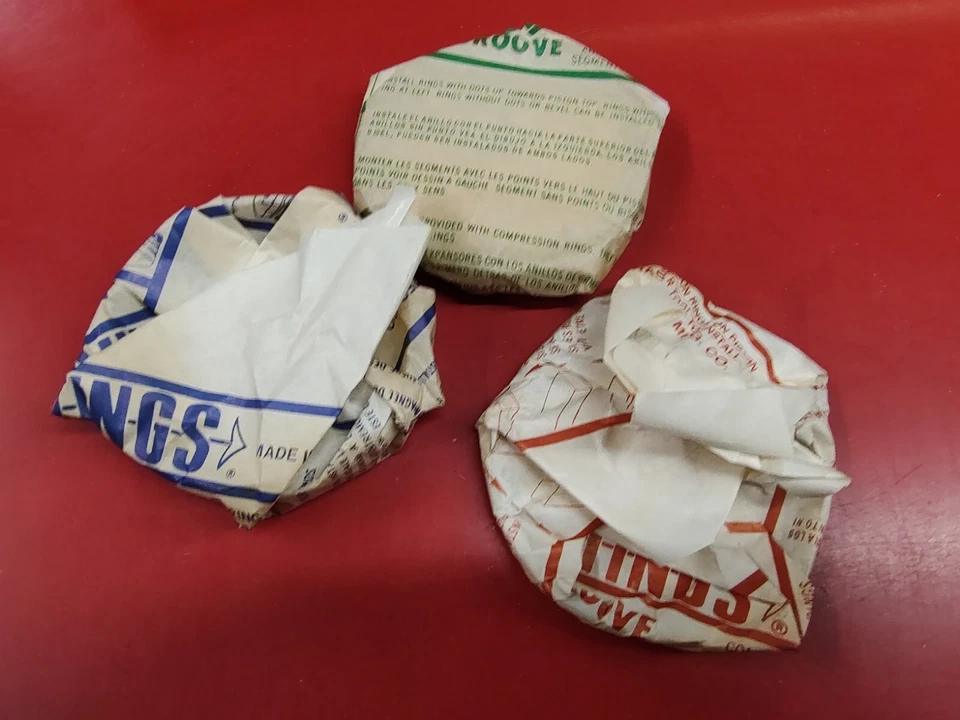 Juego de anillos de pistón cromados Hastings NOS #2C6151 +.020 para Nissan Sentra 82-88 Foto 2 de 4