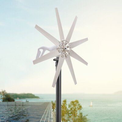 8 Blades 600W Wind Turbine Generator Kit+Charger Controller Generate Electricity