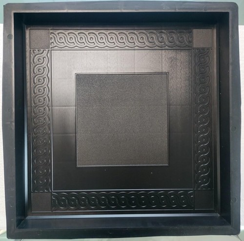 Molde de fundición de hormigón molde de encofrado placa de terrazas 40x40x 5 cm con adorno de borde-236 - Imagen 2 de 4