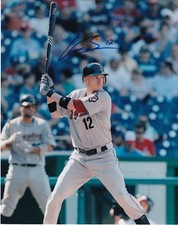 CLINT BARMES   HOUSTON ASTROS   ACTION SIGNED 8x10