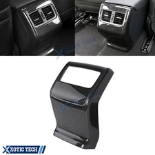 Carbon Fiber Look Rear Air Vent Outlet Overlay Trim For Honda Accord 2018-2022