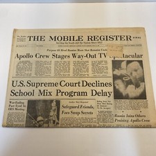 Mobile Register Final - Apollo Crew Stages Way Out- July 18 1969Newspaper