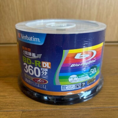 Verbatim Blank Blu-ray BD-R DL 50GB 1-6x 50 discs VBR260RP50SV1 Inkjet