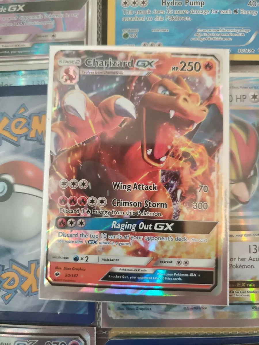 Carta Pokemon Charizard Gx 20/147 Cartinha Original Copag