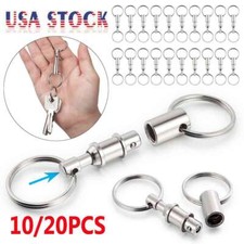 10/20-PCS Detachable Pull Apart Quick Release Keychain Key Rings/ Free Shipping