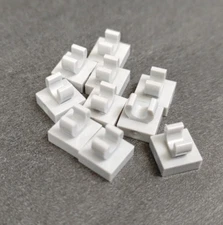 Lego Lot of 10 - 1x1 Modified Tile with Open O Clip 15712 Choose Color
