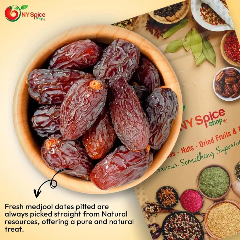 Medjool Dates - Non-GMO, Raw, Vegan - by NY Spice Premium Quality FREE SHIP - Image 3 of 4