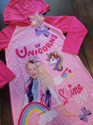 PJ's PAJAMAS Jojo Siwa Hoodie Pajamas Set Unicorns Size 8 NEW - Picture 8 of 12