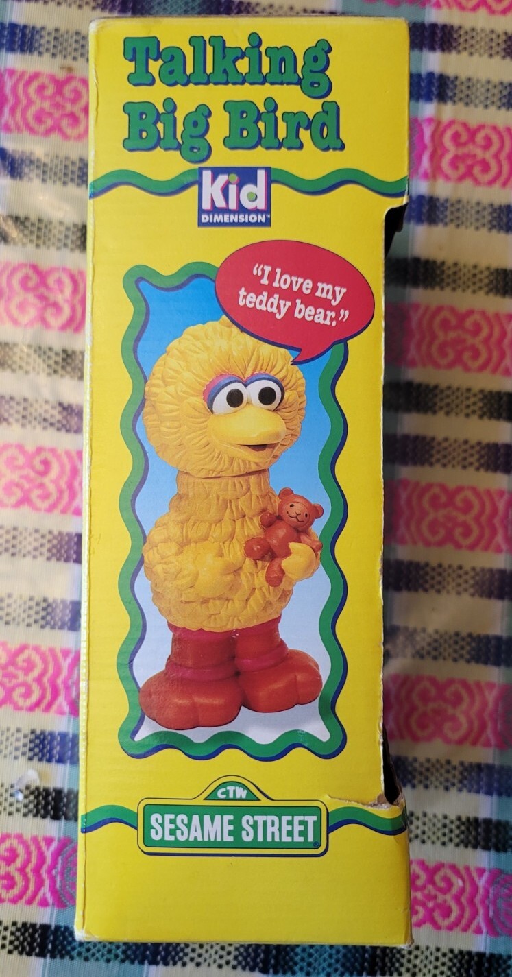 Big Bird Toy, 1993 Talking Big Bird, plastic vintage toy NIB eBay