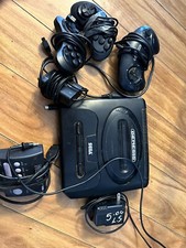 Vtg Sega Genesis Console Power Adapter A/V Cords 3 Controllers Power Plug