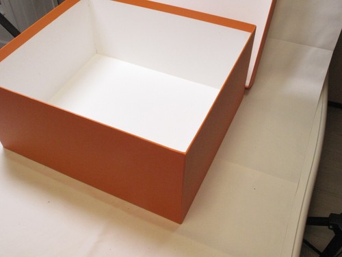 Hermès Large Empty Box for bag Orange 13.4"x15.4"x7.1" - Picture 7 of 24