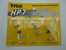 TYCO HP7 REAR AXLE, 2 WHEELS  CROWN GEAR  3 SETS NEW ON CARD 12PC TOTAL 1982