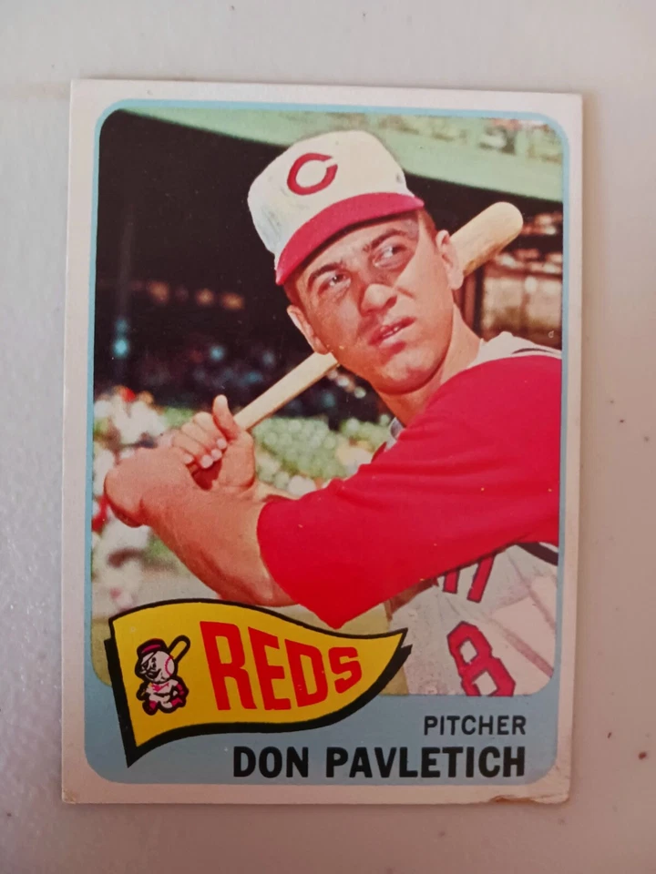 批量 9 张 1965 年 Topps CINCINNATI REDS 复古卡 JOHNNY EDWARDS — 第 2/4 张图片