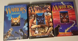 3 Warriors books: the New Prophecy #4, 5 6 by Erin Hunter, hardcover | eBay