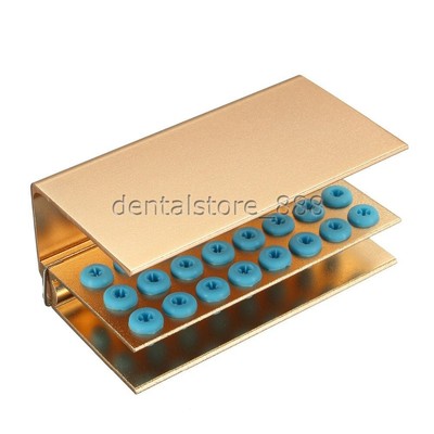 Pink Bur Blocks Bur Block Dental Dental Bur Holder Block - 24 Holes, For FG/RA/HP Burs ...
