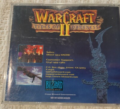 Warcraft 2 II Two Tides of Darkness 1995 Blizzard Game CD-ROM