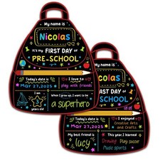 First  Last Day of School Board 11x13 Inch Chalkboard Back to School Sign fo...