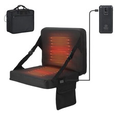 Heated Stadium Seat, Heated Seat Cushion, Heated Bleacher Seat, with Power Bank