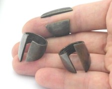 Ethnic Tube Adjustable Ring Antique Bronze Plated Brass 4.5US - 6US 4322