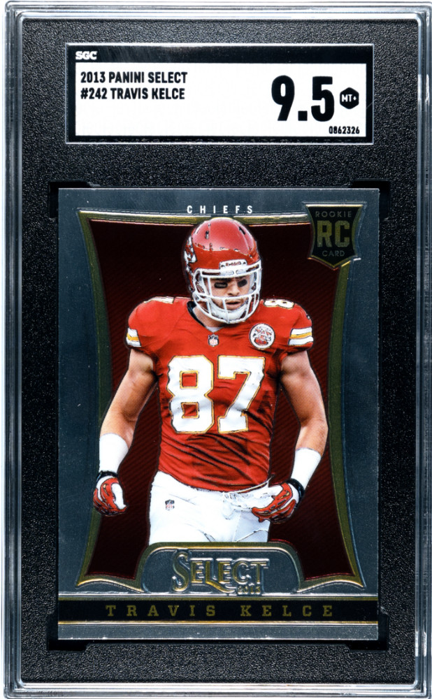 Travis Kelce 2013 Panini Select #242 RC Rookie Card SGC 9.5 Kansas City Chiefs