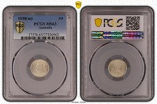 Australia 1938 THREEPENCE PCGS Graded MS63