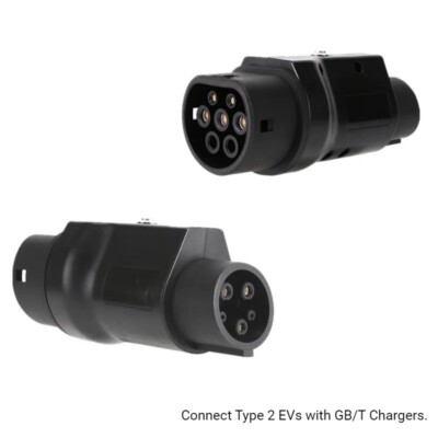 EV Charging Adapter GBT to Type 2, Chinese GBT Charger to IEC Electric Car, 7kW
