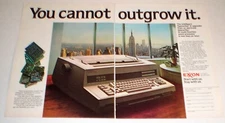 EXXON Intelligent Typewriter/Word Processor ~ 2-Page VINTAGE PRINT AD ~ 1981