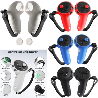 Per Quest 3S VR Controller Manicotto Silicone Cover Shell con Cinturino da Polso