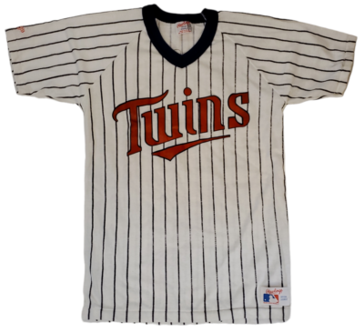 Vintage Minnesota Twins V-Neck Jersey Pinstripe T-Shirt | eBay