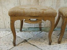 ANTIQUARIATO_SEDIE_SGABELLI_INTERESSANTE COPPIA_DA RESTAURARE_UTILI_D'EPOCA_'800