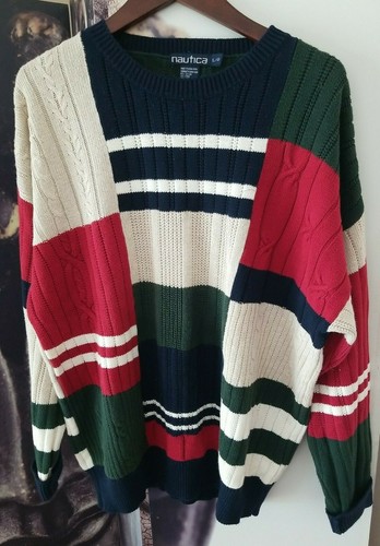 Vintage NAUTICA Men's Fisherman Knit 